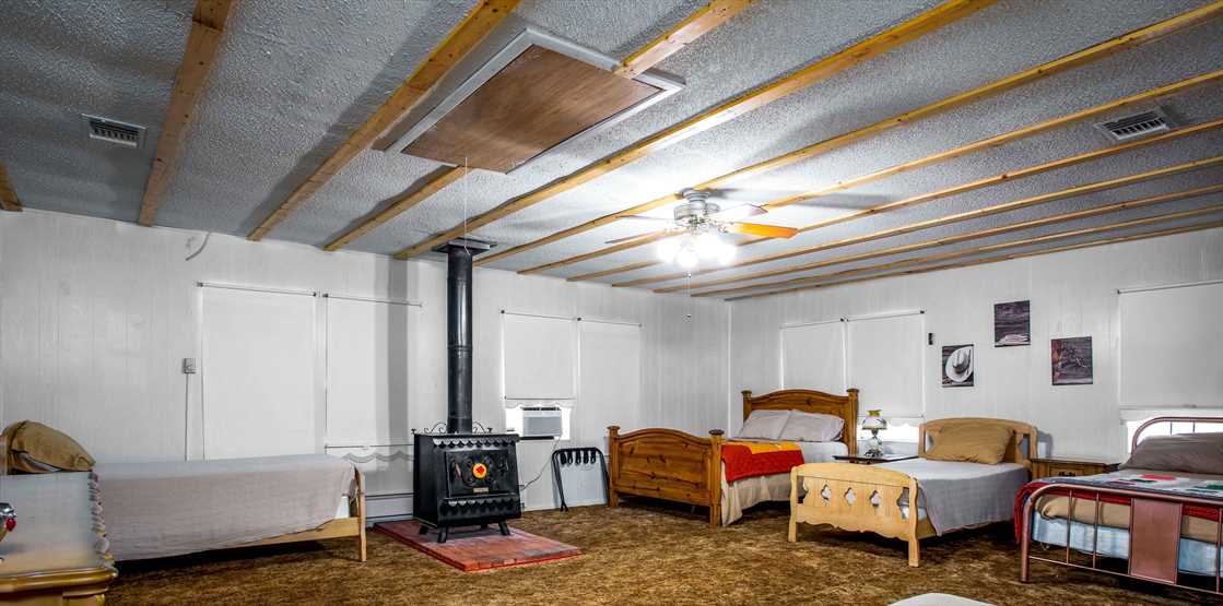                                                 Just like the rest of the Retreat, the bedrooms feature ceiling fans and AC and heating units for everyone's comfort.