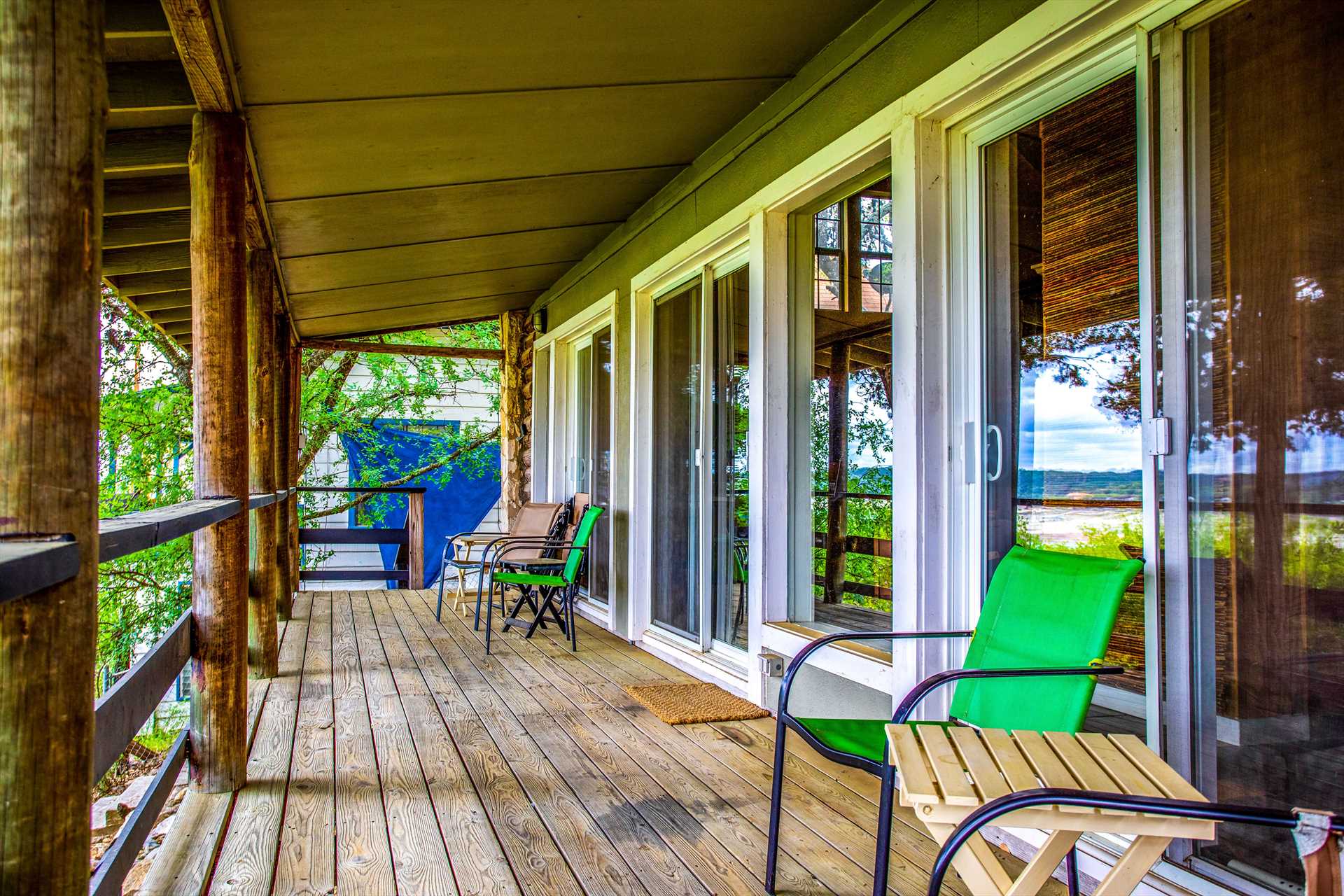                                                 Take in those amazing views of the lake and Hill Country from the comfort of the shaded deck.