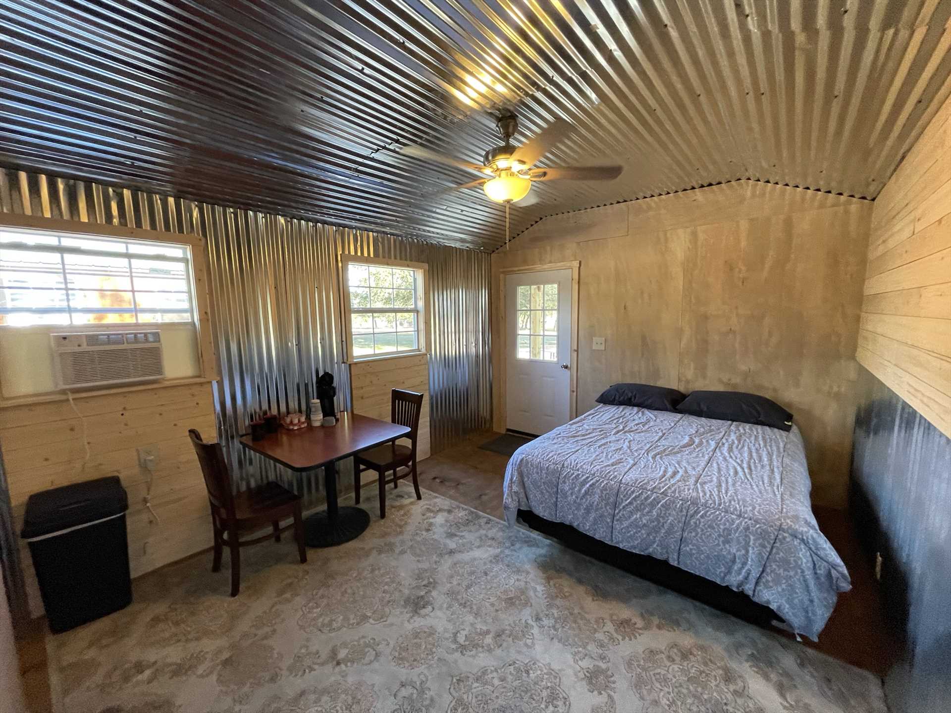                                                 Efficient AC, a ceiling fan, and a queen bed all add up to luxurious comfort! A roll-away bed is available on request for a third person, too.