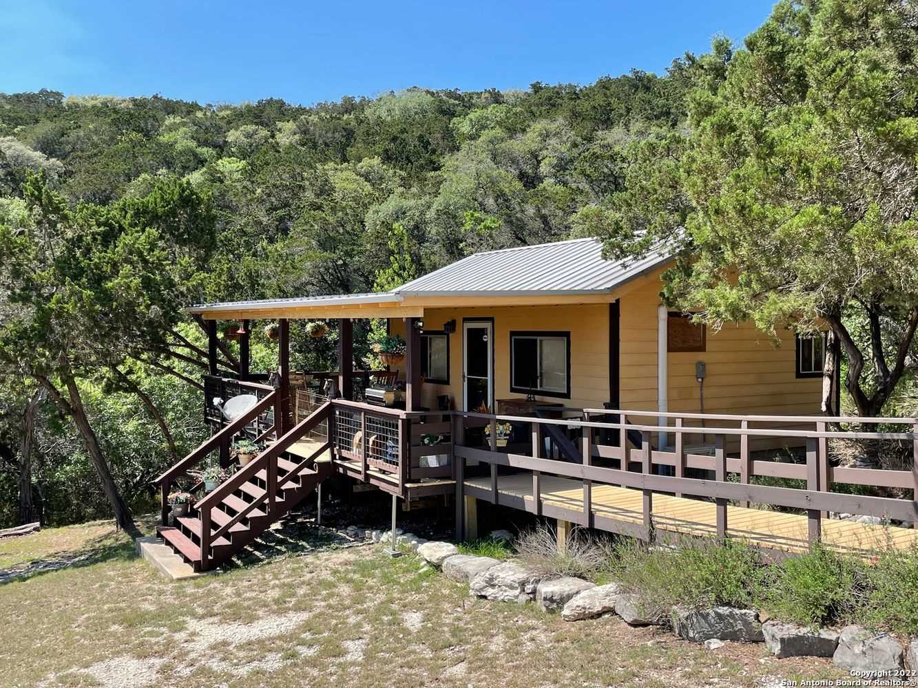                                                 Check out Giddy Up for a romantic mountainside Hill Country getaway!