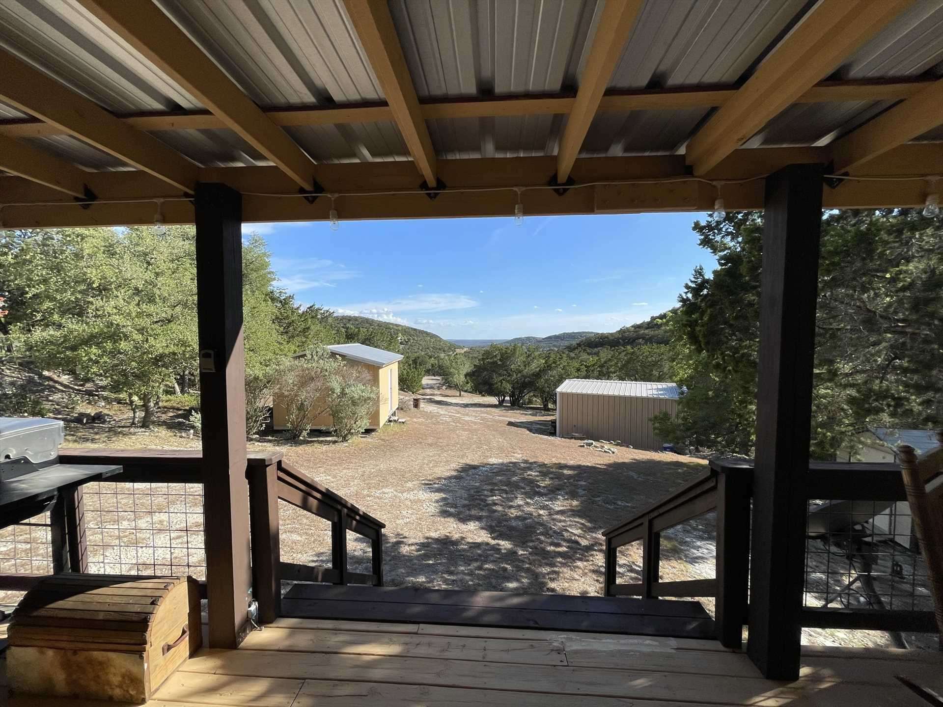                                                 You won't find a better vantage point for stargazing, mountain views, wildlife watching, and those brilliant Hill Country sunsets!