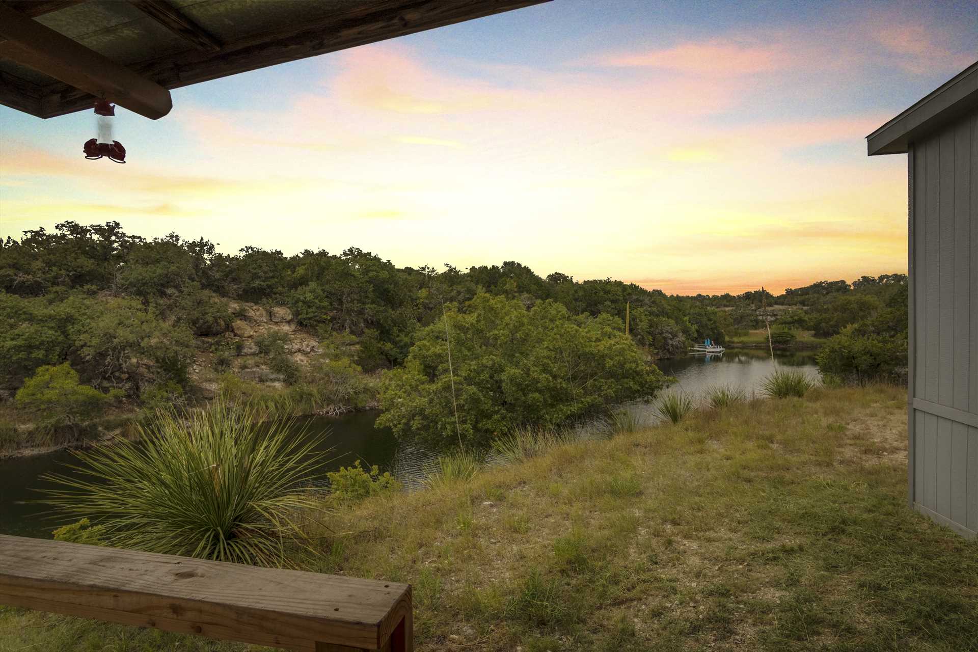                                                 There's nothing like a Hill Country sunset...and they're at their absolute best here at the Hondo Creek Hideaway!