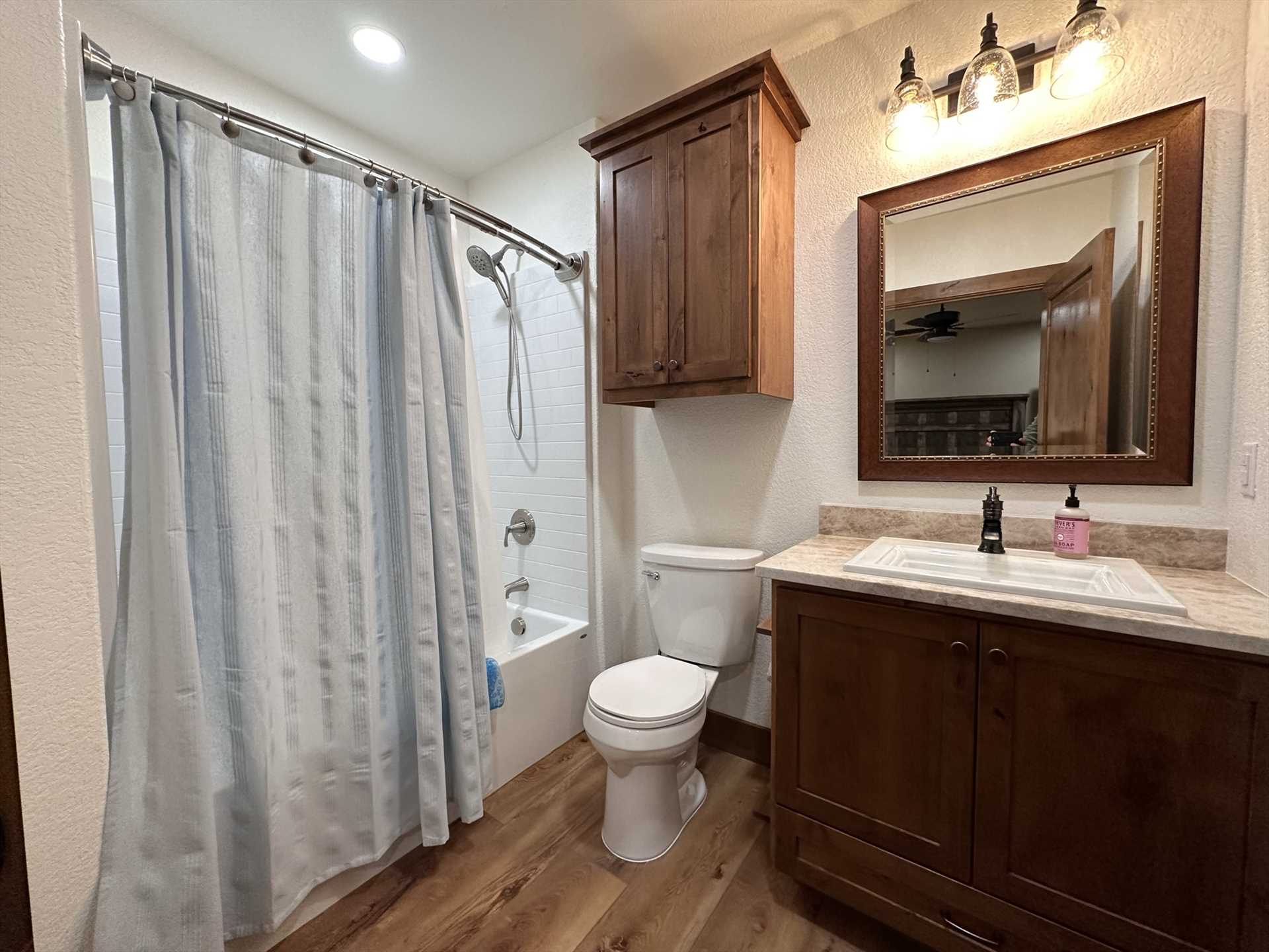                                                 With five full baths for 14 people, everyone will have their time and space for cleanup and other necessities! There are also laundry facilities on-site.