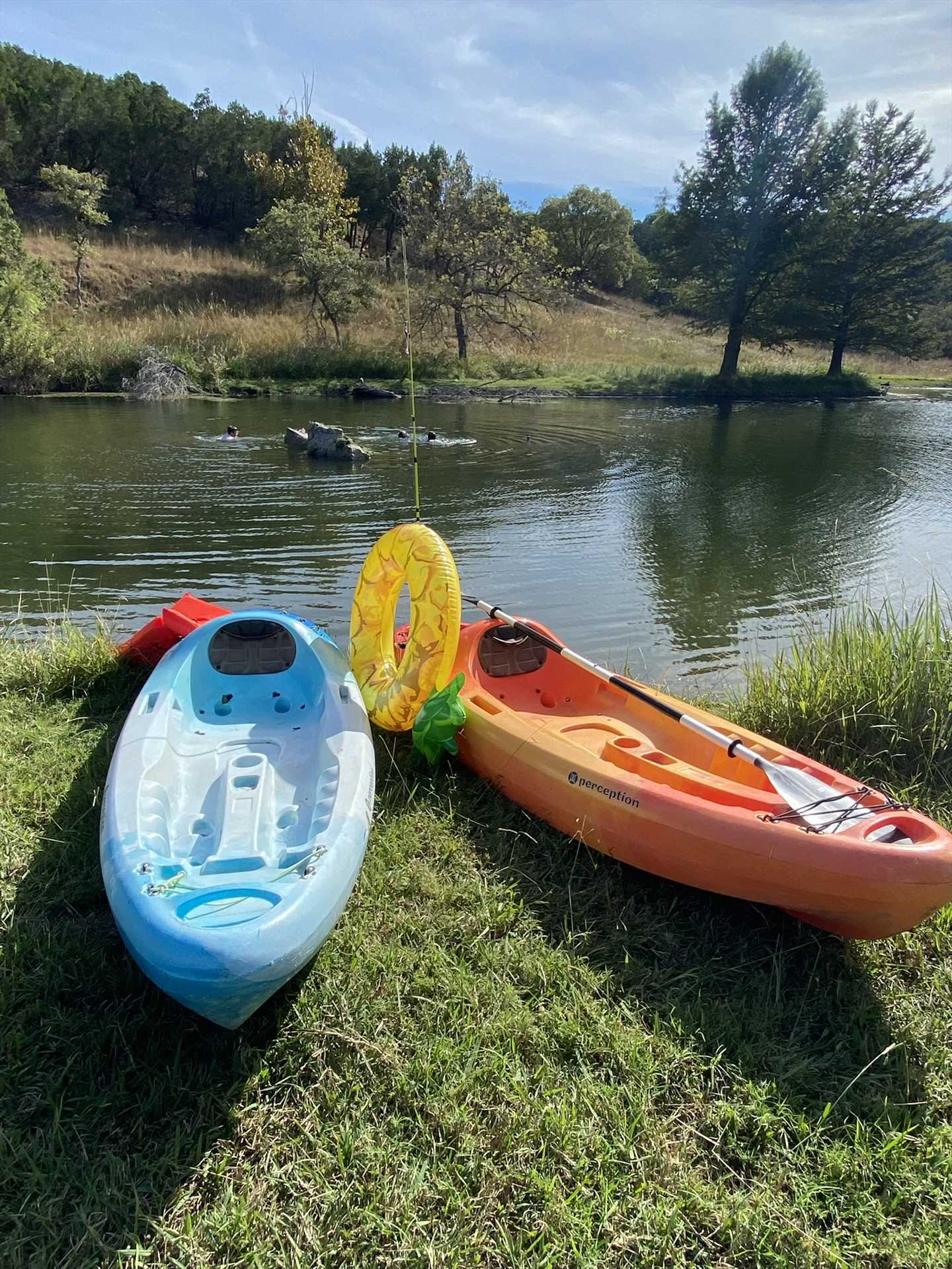                                                 You'll also have access to kayaks when you visit Forse Mountain Ranch. No need to bring your own!