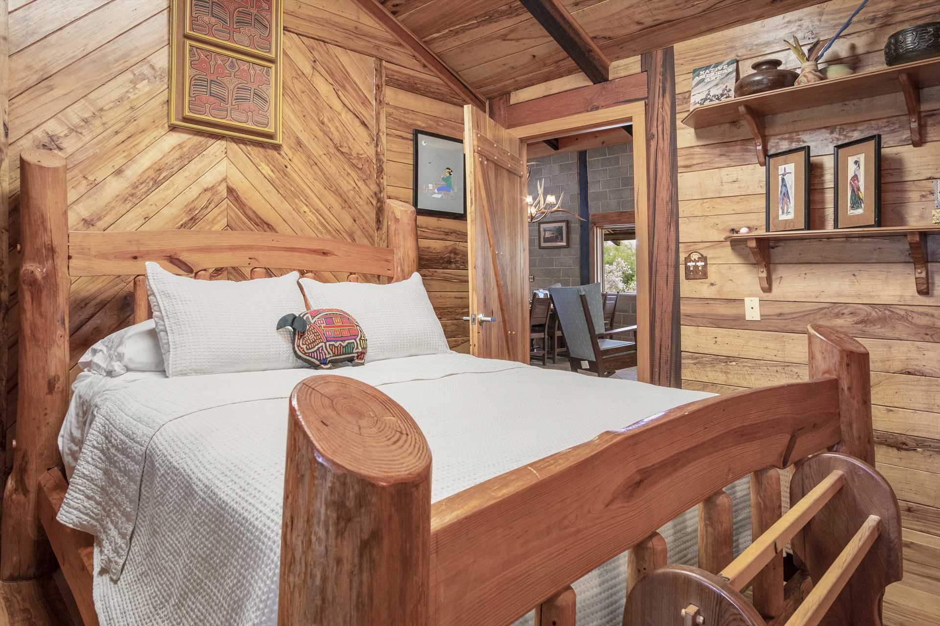                                                 Along with the bedrooms here, there are optional trundle beds and queen-sized chair/bed combos that provide restful sleeping accommodations for up to 12 people total.