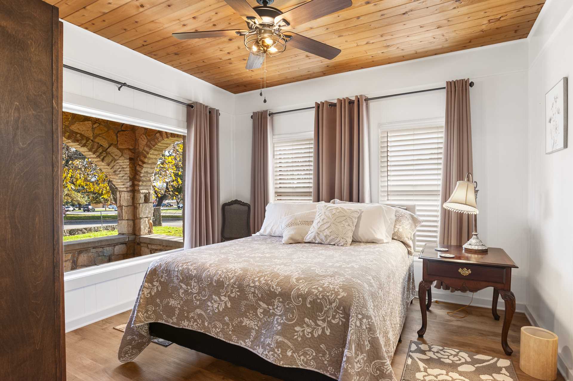                                                 Drift off to blissful slumber on the queen-sized bed in the second bedroom, and wake up to plenty of natural light!
